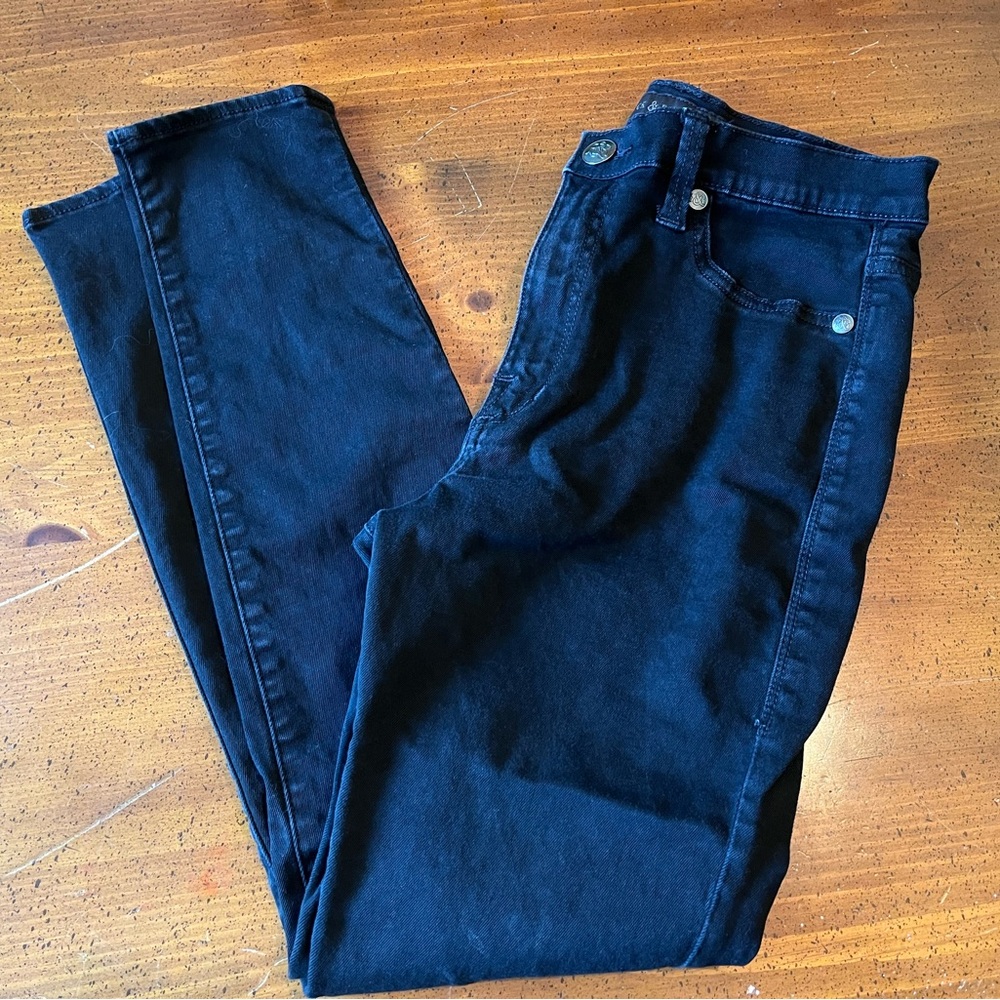 Rock & Republic Black High Roller Skinny Jeans - Size 12